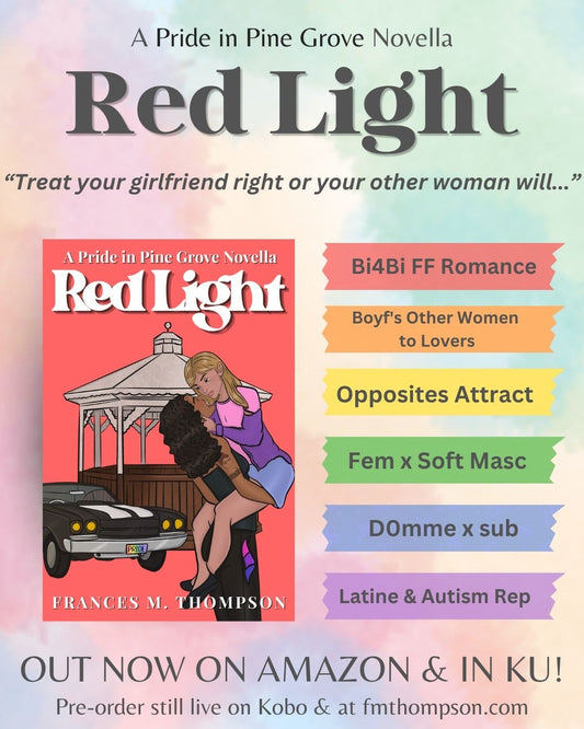 *RED LIGHT* - SIGNED PAPERBACK & FREE CHARACTER ART