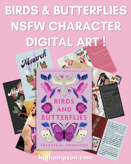 BIRDS AND BUTTERFLIES NSFW ART - DIGITAL COLLECTION!