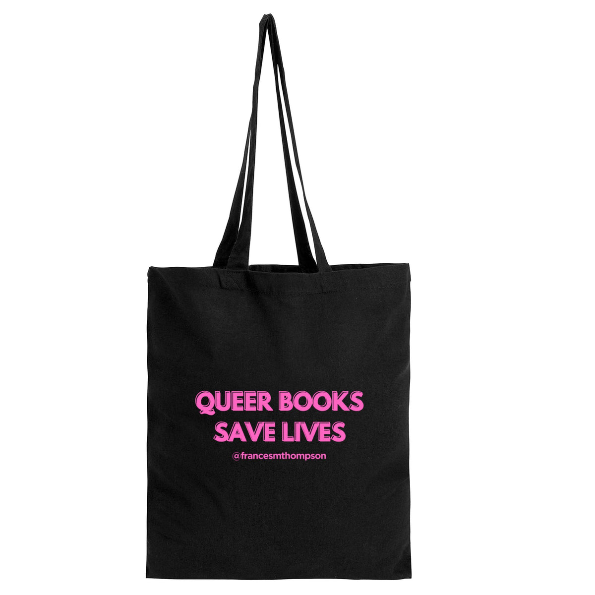 *QUEER BOOKS SAVE LIVES* COTTON TOTE BAG!