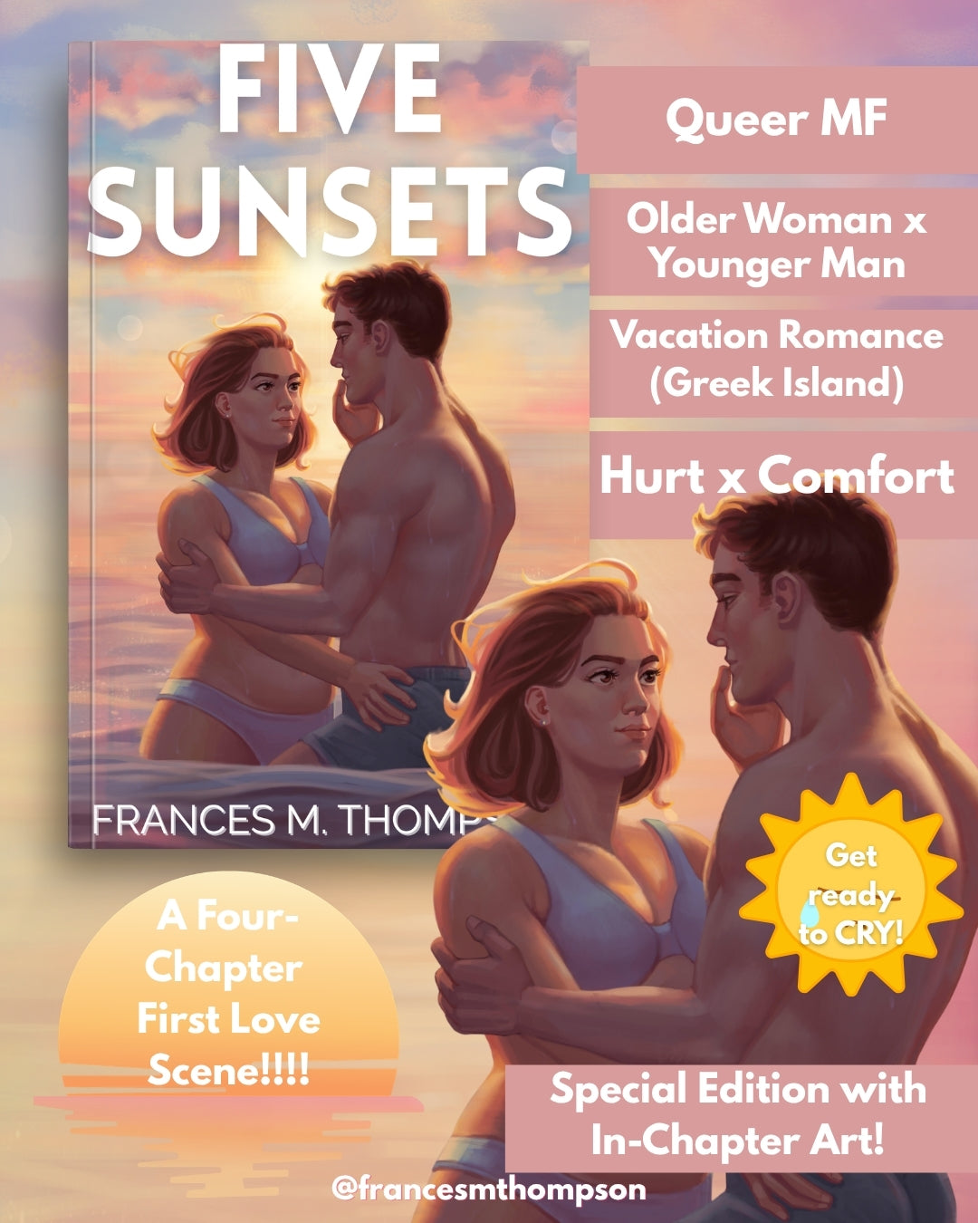 *FIVE SUNSETS SPECIAL EDITION* SIGNED PAPERBACK + FREE ART!