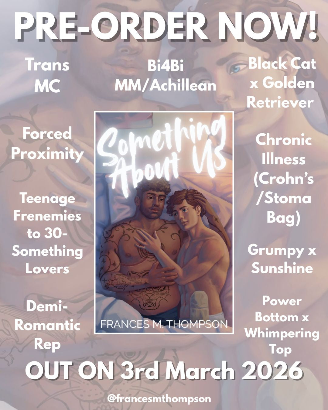 *SOMETHING ABOUT US* - PRE-ORDER - SIGNED PAPERBACK & FREE CHARACTER ART & SWAG